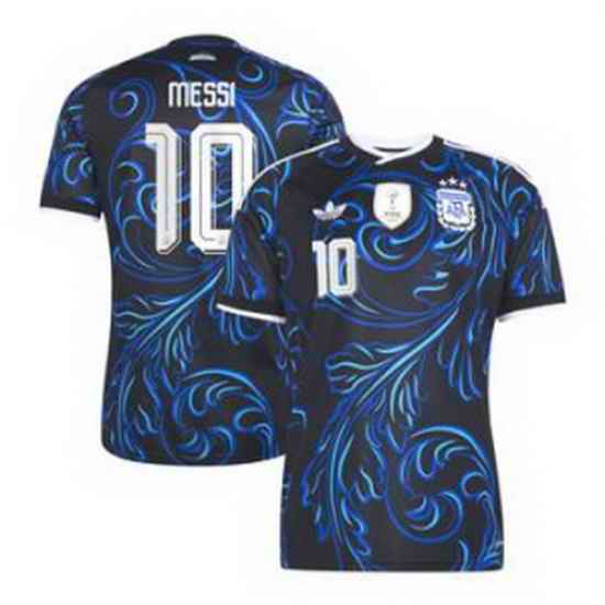 Youth 10Lionel Messi Argentina National Team adidas 2026 Away Replica Jersey Black 2